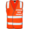 Authorised Traffic Controller Safety Vest Orange